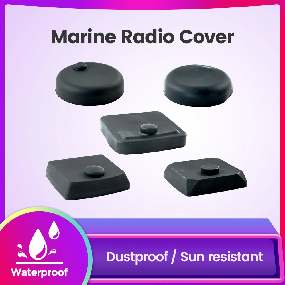 

Round/square Rrotective Cover Soft Silicone Waterproof Dustproof Sun Resistant for Boat/Marine/Yacht/Caravan/RV/ATV Radio Player