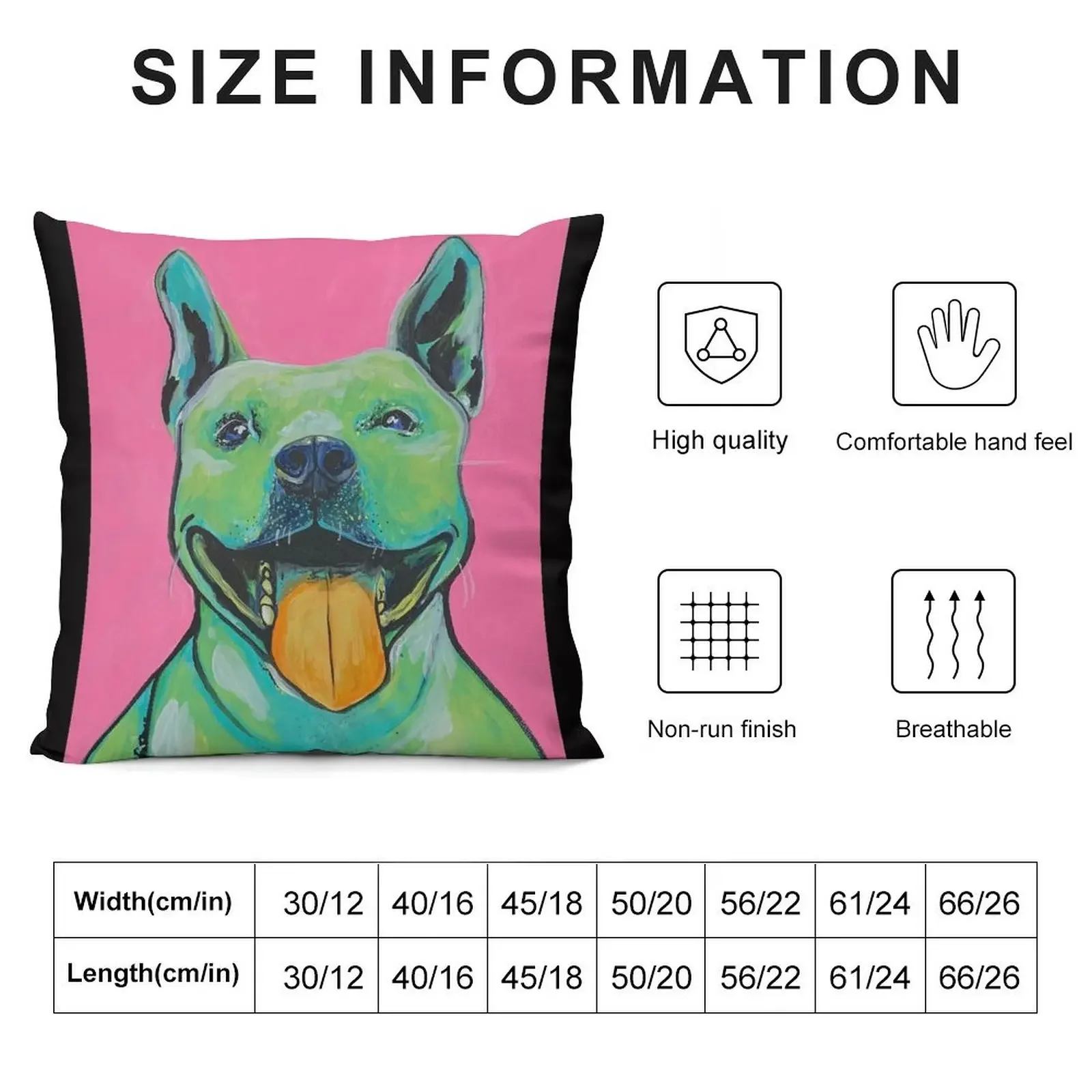 Pink Pop Art Pitbull Throw Pillow Decorative Cushion Couch Pillows pillow