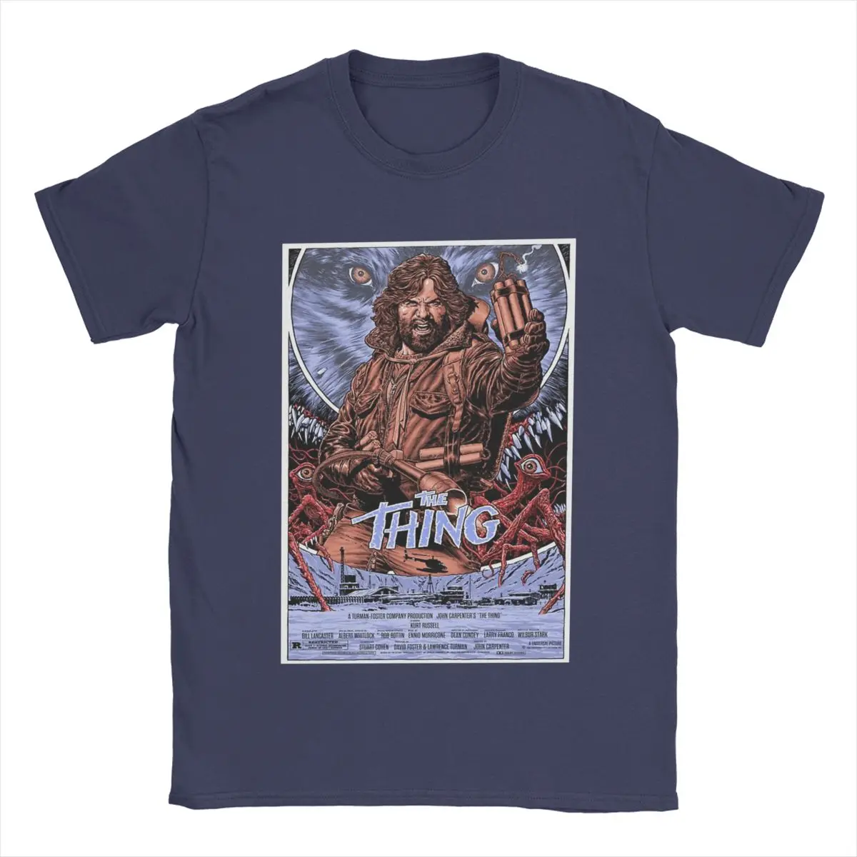 2025 The Thing فيلم الرعب تي شيرت الرجال والنساء القطن مضحك تي شيرت س الرقبة تي شيرت قصير الأكمام بلايز الجرافيك المطبوعة #6