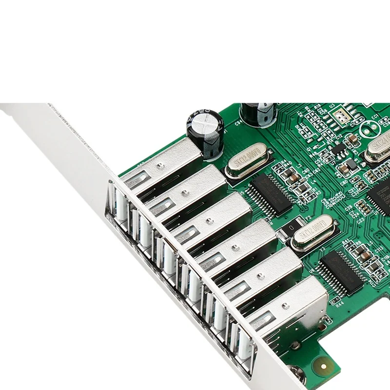 

For PCIE Six-port USB2.0 Expansion Cassette 9PIN USB2.0 Adapter Card 8 Ports Support Small Chassis Half-height Baffle