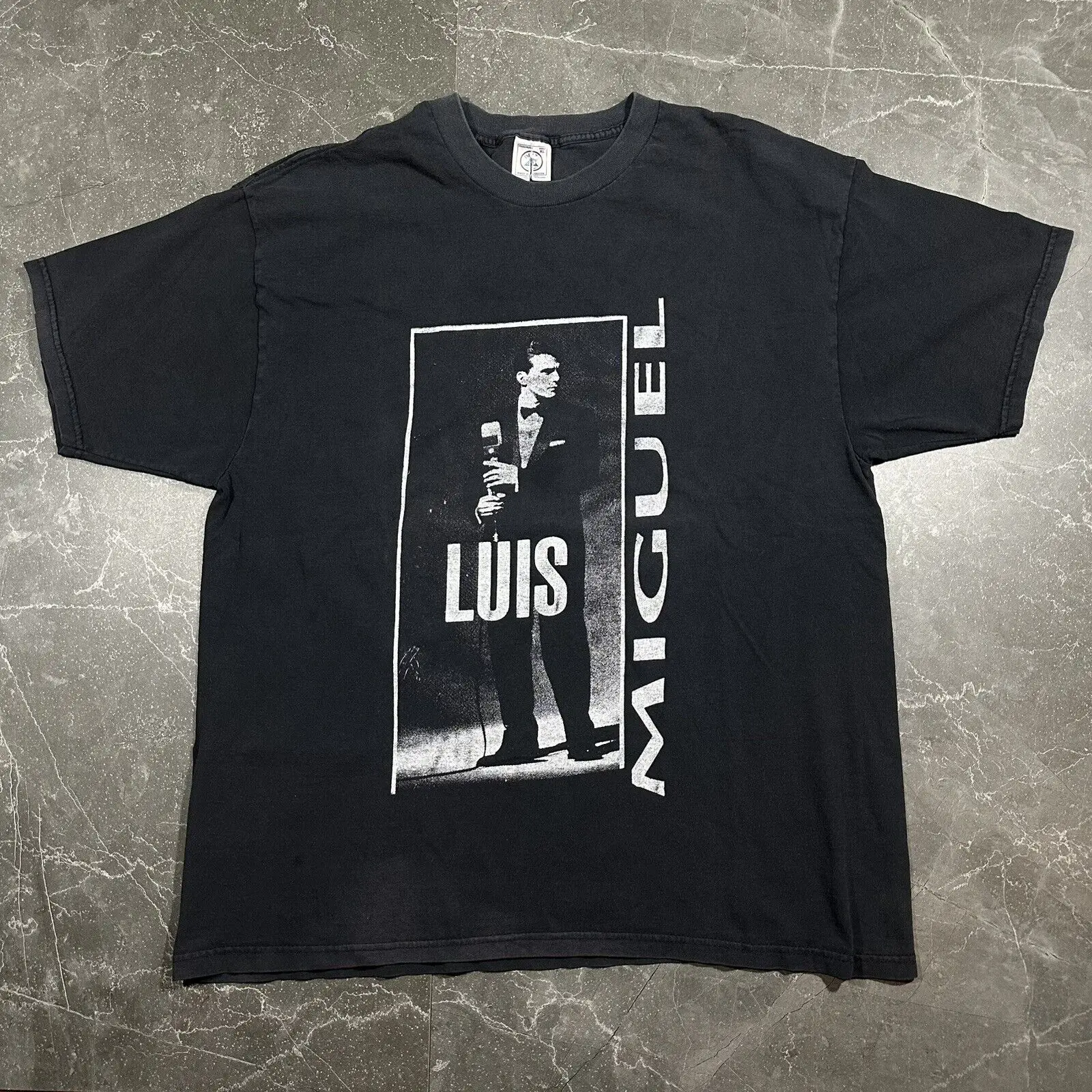 Vintage 1997 Luis Miguel Concert Tour Shirt Xl 90’S Rap Tee Double Sided Latin