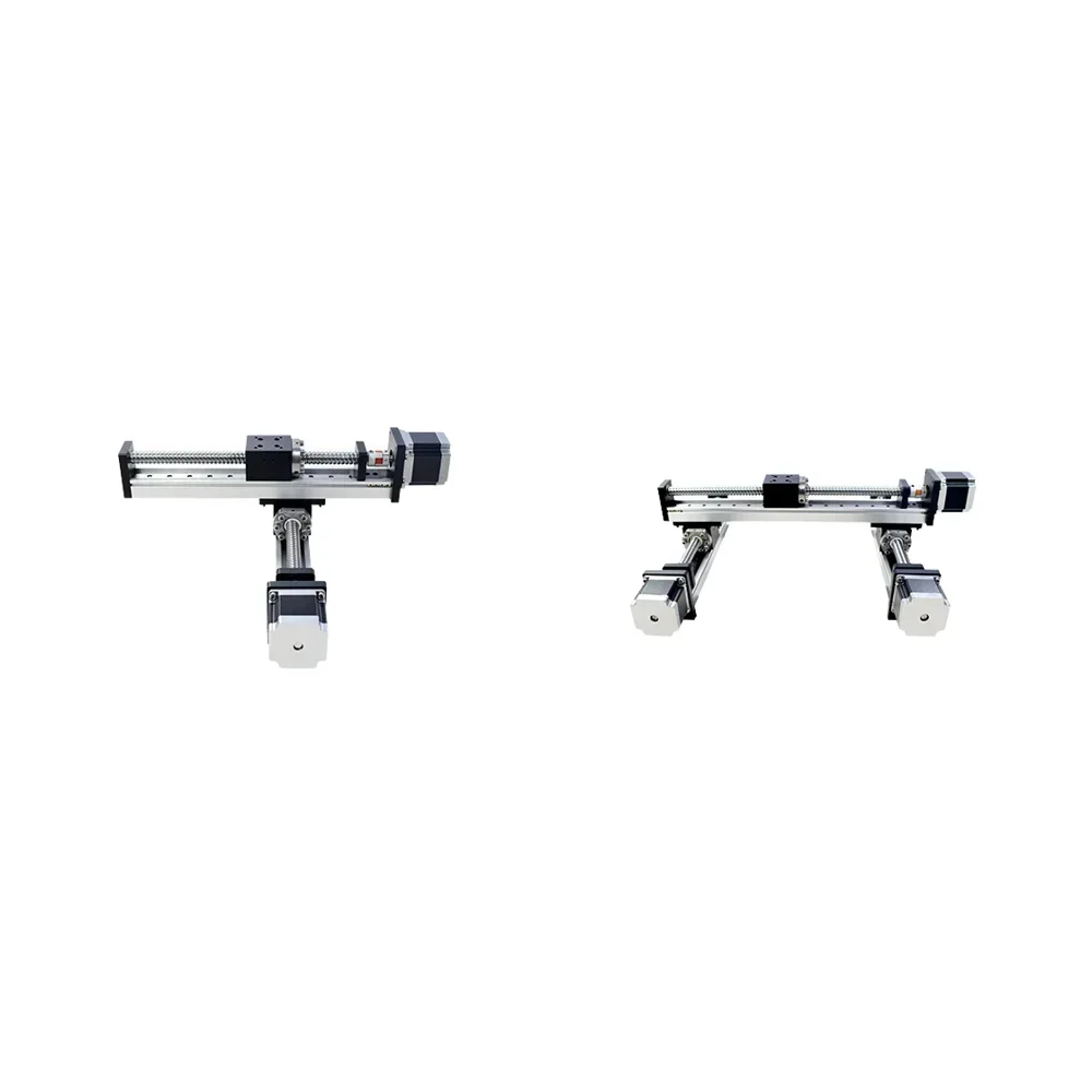 QRXQ RXSN40 Motor Servo Stepper Presisi Tinggi dengan Bearing, Rel Sekrup Panjang yang Dapat Disesuaikan, Modul Sinkron, Mesin Linear Guide PLC