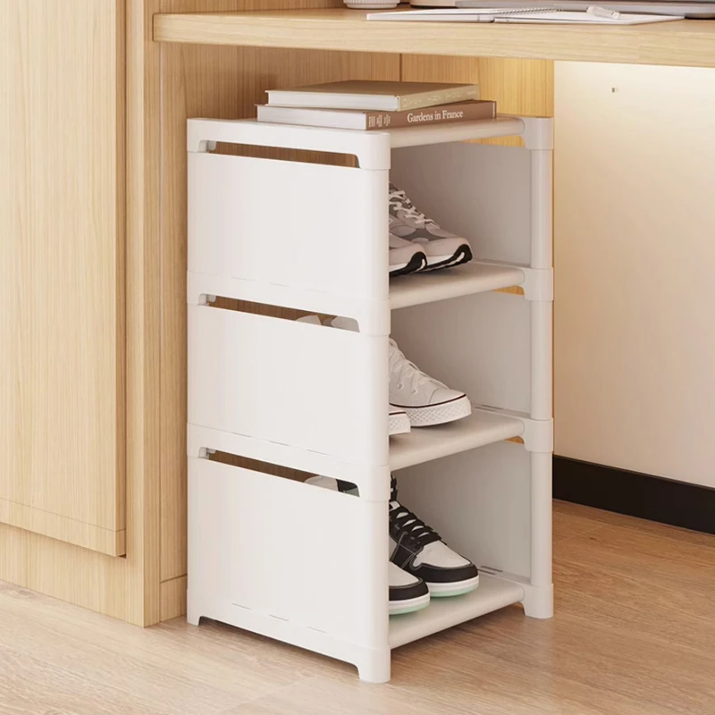 Space-Saving Adjustable Corner Shoe Rack Stackable 5/6/7/8 Tier Shoe Organizer Entryway Sneaker Storage Cabinet Shoe Shelf