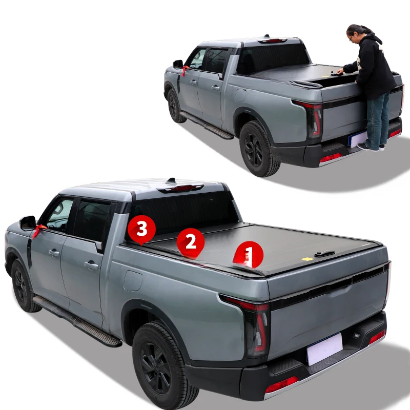 High Quality Benext Electric Aluminum Alloy Locking Waterproof Retractable Tonneau Cover for Navara D23 NP300 Pickup Trucks