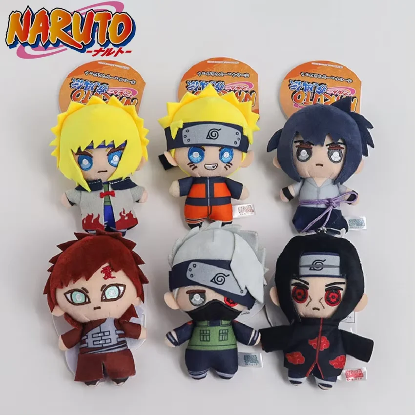 

10cm Anime Naruto Shippuden Peripheral Pendant KeyChain Kakashi Naruto Plush TYoy Keychain Backpack Ornament Adorn Xmas Gifts