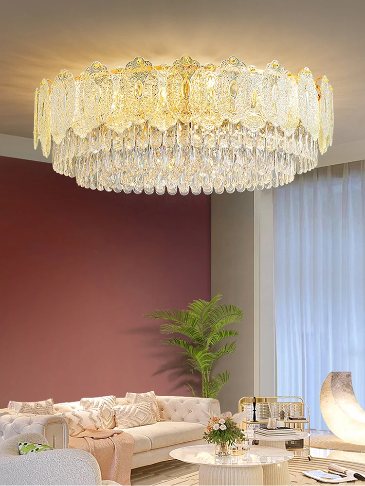 Creative Ceiling Lamp Modern Luxury Design Lighting Golden High Atmosphere Lustre Living Room Villa Mall Loft Light