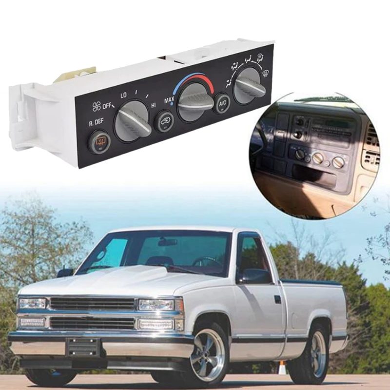 

Car A/C Heater Climate Control Panel 9378805 16231165 For Chevy GMC Yukon 1996-2000 With Rear Window Defogger Switch