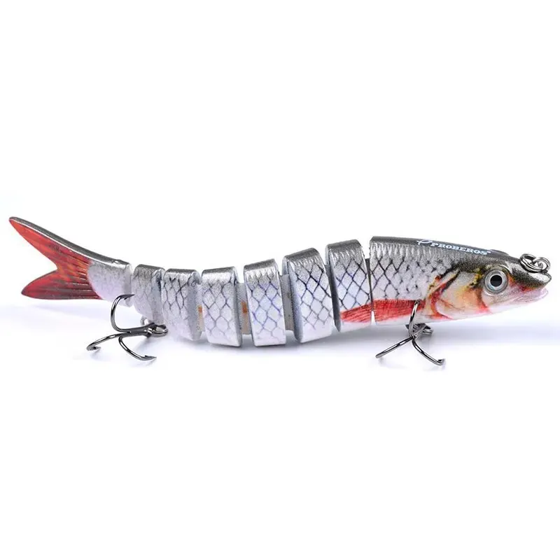 8 Segment Swimbait Fishing Lure 3pcs Set 135mm 19g Multi Jointed Slow Sinking Bionic 3D Eyes Fishing Tackles image 4