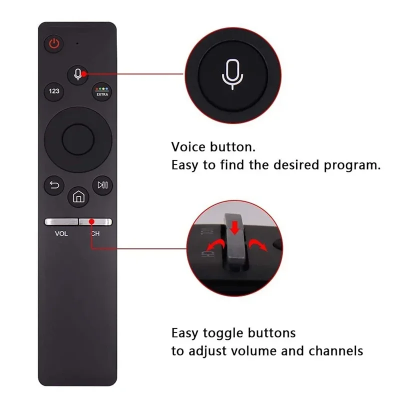 

BN59-01242A Remote Control for TV with Voice Bluetooth N55KU7500F UN78KS9800 UN78KS9800F UN78KS9800FXZA