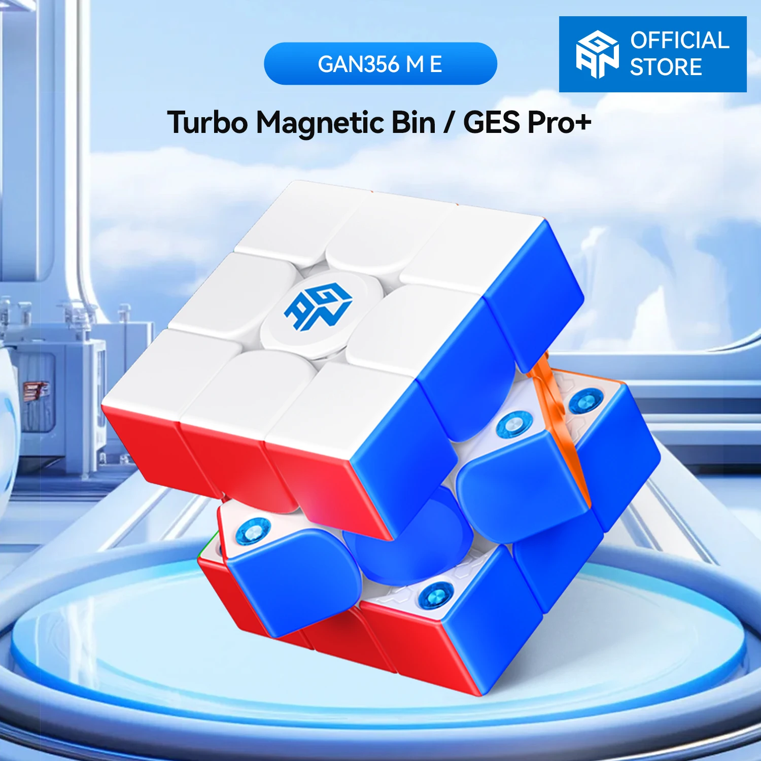 

GAN356 M E, 3x3 Magnetic Speed Cube Stickerless, Upgraded Version