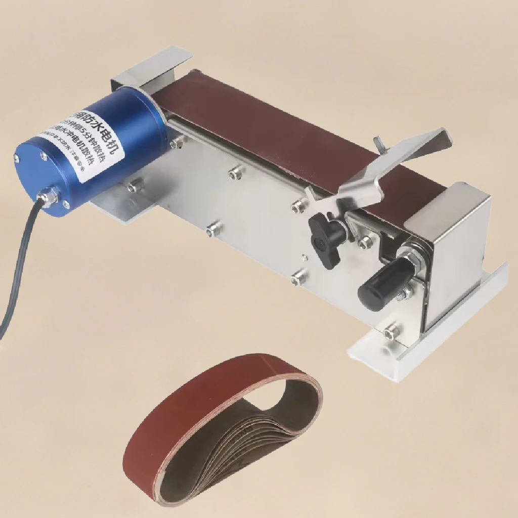 

Mini Belt Sander 50*533mm Electric Polishing Machine Waterproof Benchtop Sander Sharpener for Knives Cutter Edges Sharpener