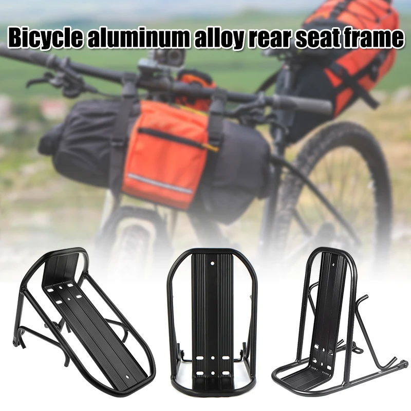 MTB Road Cycling Bike Bicycle Front Rack Carrier Panniers Bag Luggage Shelf Bracket Trunk Aluminum V-brake For Bicycle Parts