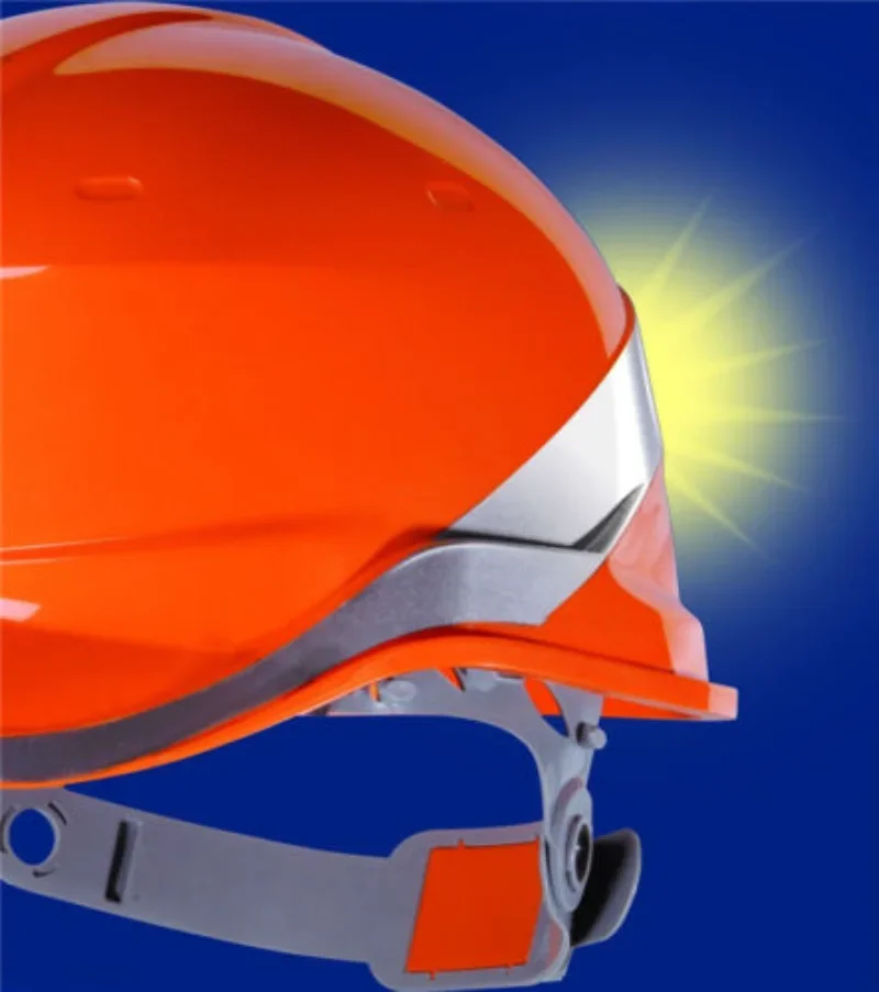 Diamond V Hard Hat Safety Helmet High Hi Vis Baseball Reversible Sticker Hat