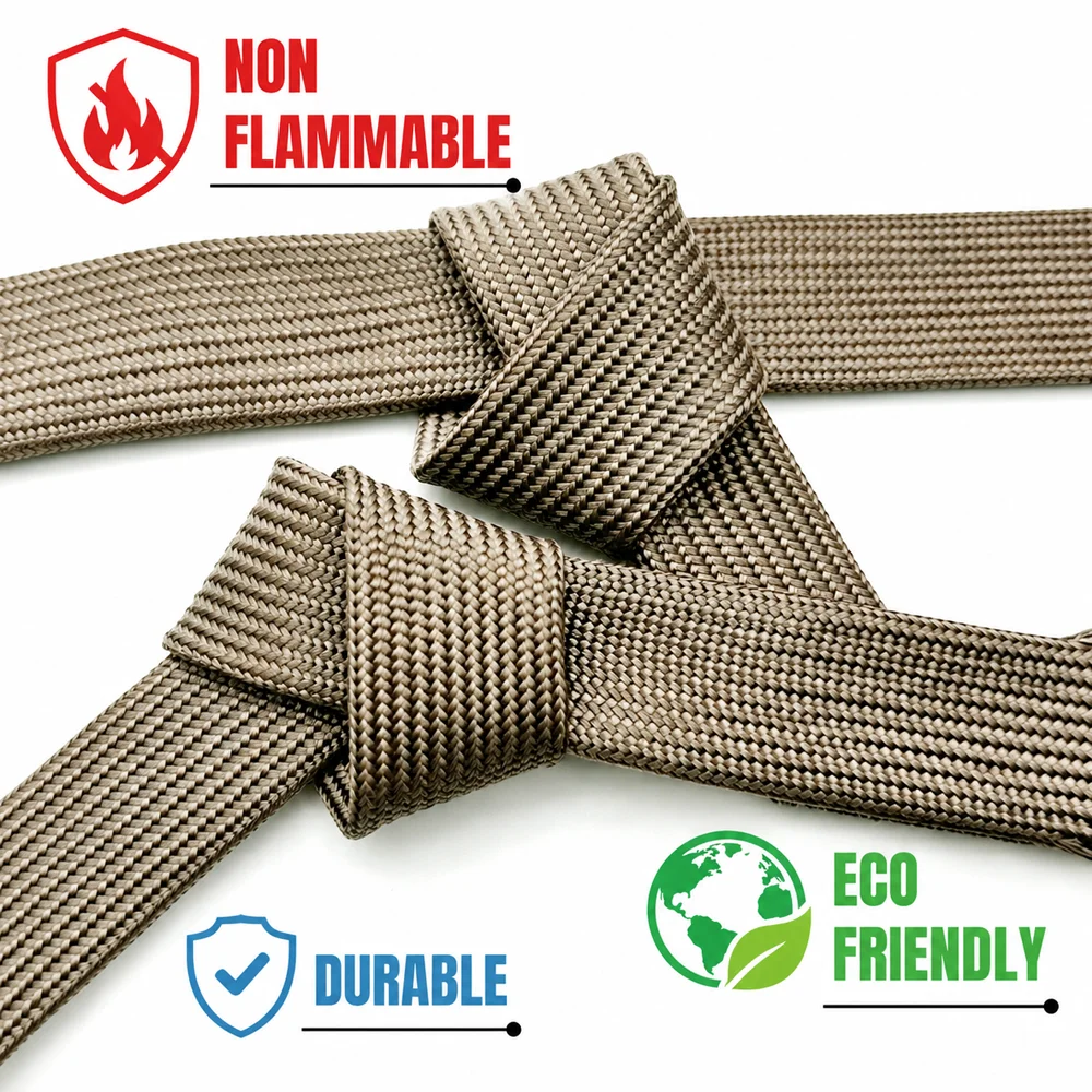1/2/3/5/10M 1000 Deg C Basalt Sleeve ID 1~20mm Thermal Insulation and Tensile Wire Harness Protective Fiberglass Tube