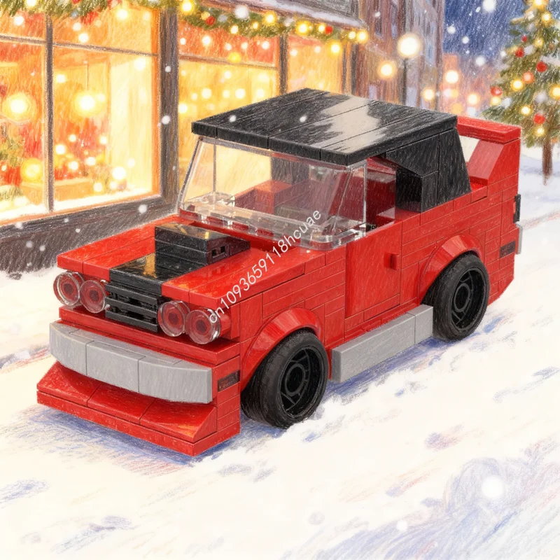 

225pcs MOC Plymouth Model Building Blocks Assemble Construction DIY Christmas Gifts Toys Education Brick Kids Creative Idea