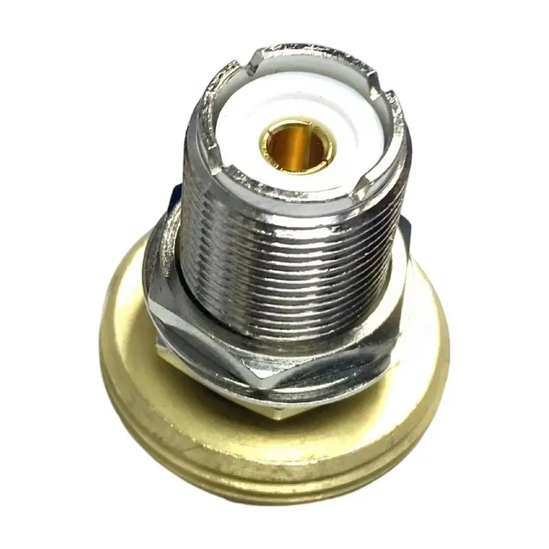 DT21 NMO to SO-239 for UHF Female Adapter, RF Connector NMO to PL-259 NMO Coax Coaxial Adapter, Metal 1 Pack