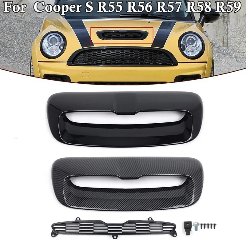 Fit For Mini Cooper S R55 R56 R57 R58 R59 2007-2014, 51132756095, 51132757694, 51232752275 Front Hood Air Intake Vent Scoop