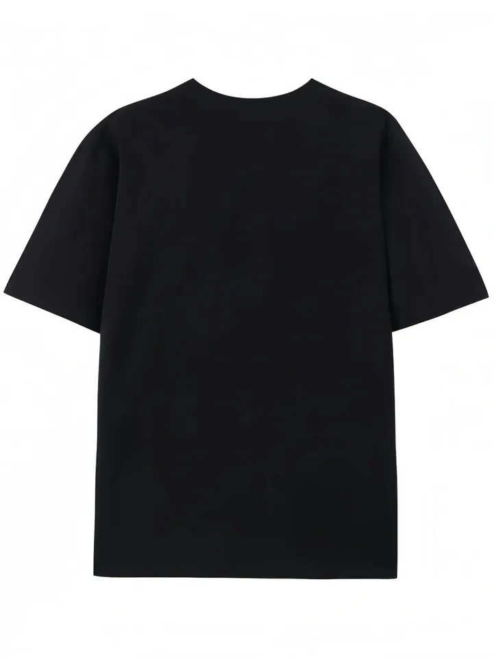 Camiseta Negra de Entrenamiento para Hombre con Casco de Bombero y Texto en Francés 2