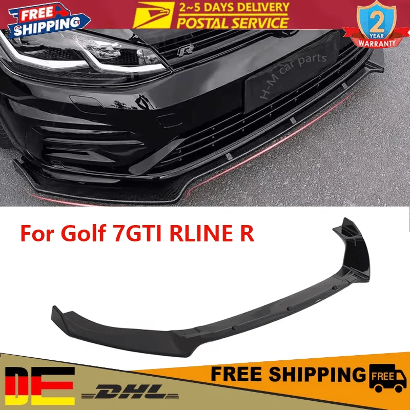 للجولف 7 7.5 MK7 MK7.5 GTI GTD R R-Line 2012-2020 ماكستون نمط المصد الأمامي الفاصل الشفاه الناشر طقم الجسم المفسد الحرس