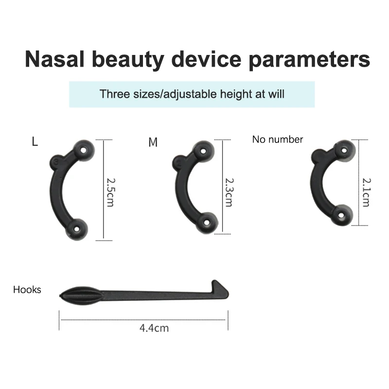 Nose Up Lifting e Shaper Lifter, nariz mais fino, corrector, ponte alisador, ferramenta de beleza, tamanho 3, sem dor, 7pcs, 12pcs