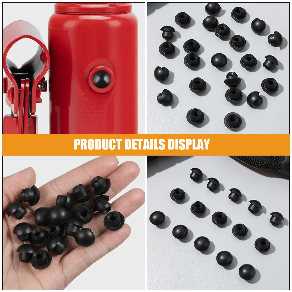 

55pcs Rubber Plug Filler Plugs Hydraulic Filler Bung Horizontal Rubber Oil Plugs Floor Bottle Jack Oil Reservoir Plug Hydraulic