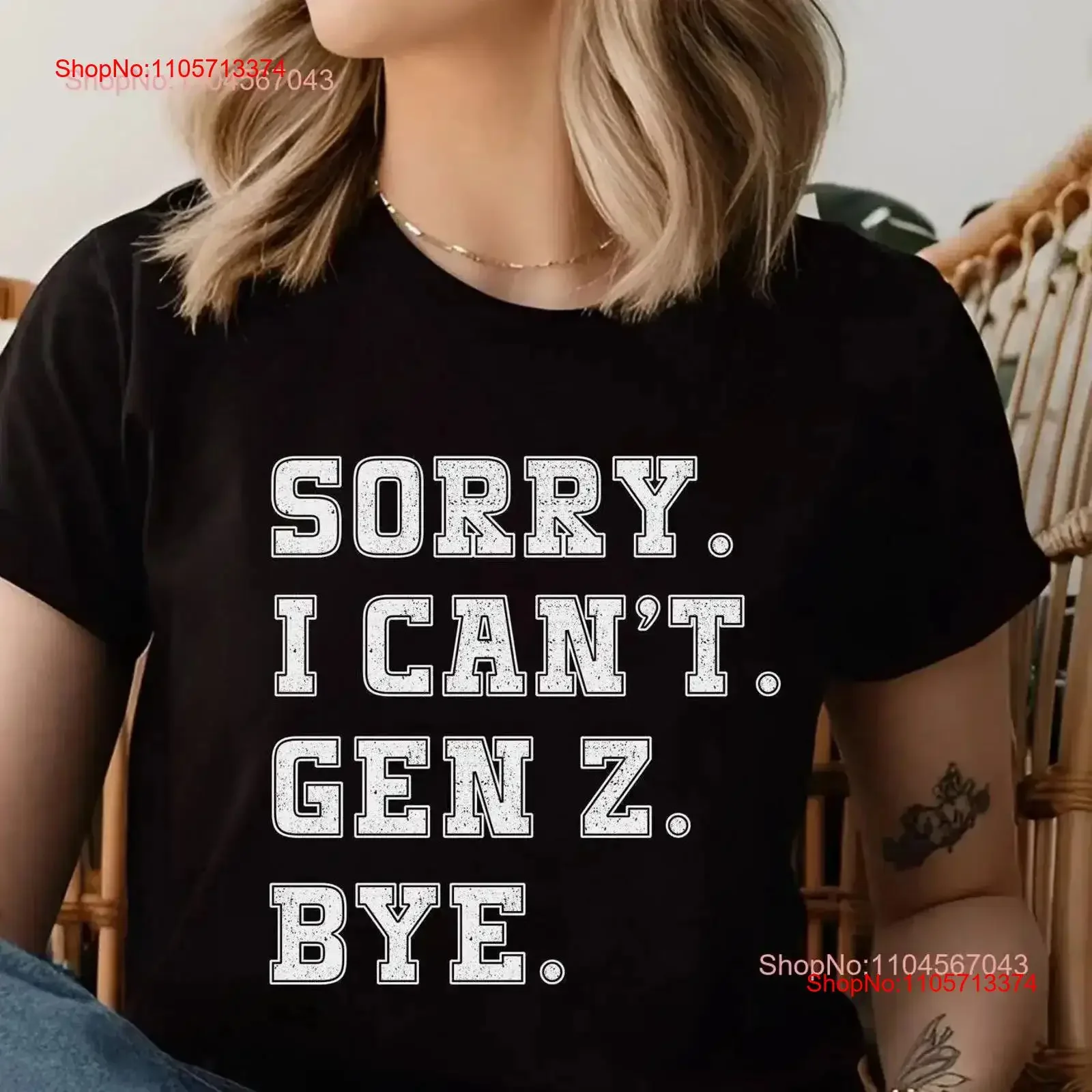 Generation Z T ShirT Shirtnage girl gift gen humor unhinged for teen boys weird shirts ironic vintage Washed homme Comfortable