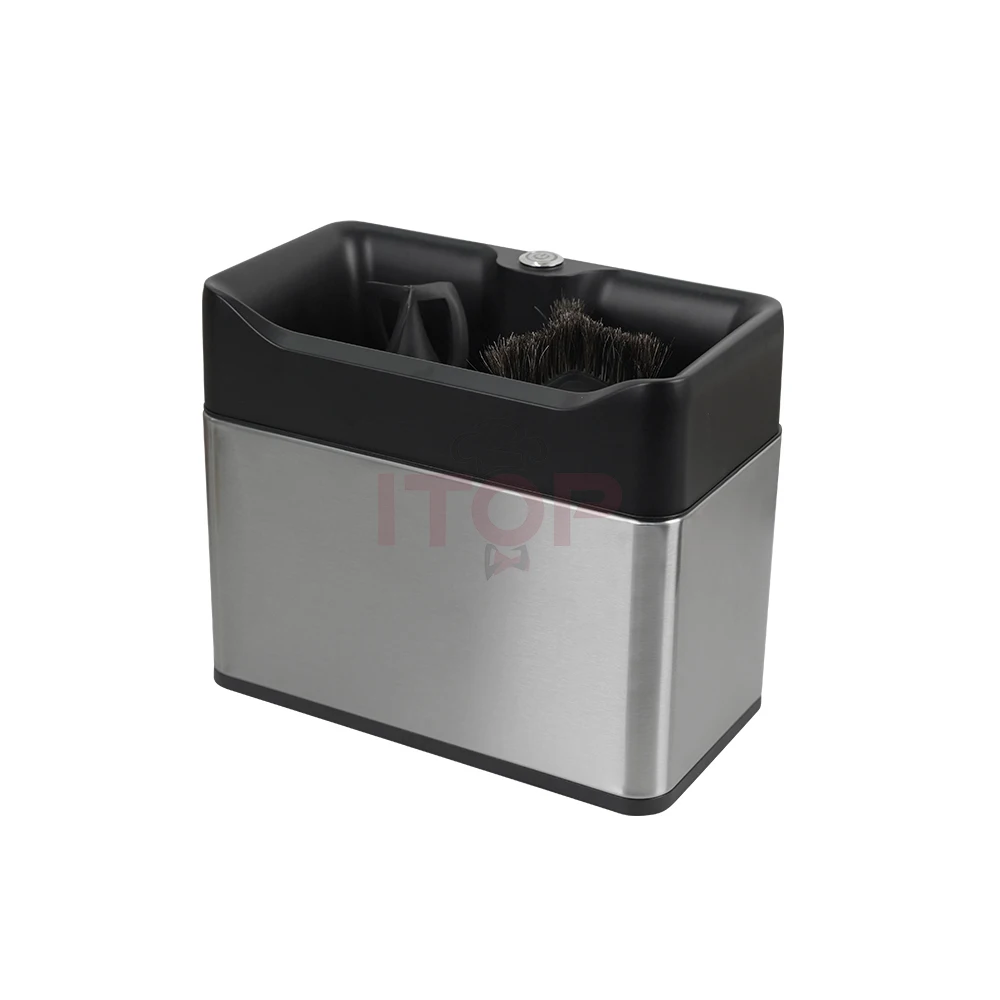 ITOP 055G-PG Coffee Portafilter Cleaner Coffee Handle Cleaning Tools Coffee Grounds Powder Bowl Cleaning Machine 110V 220V-220V