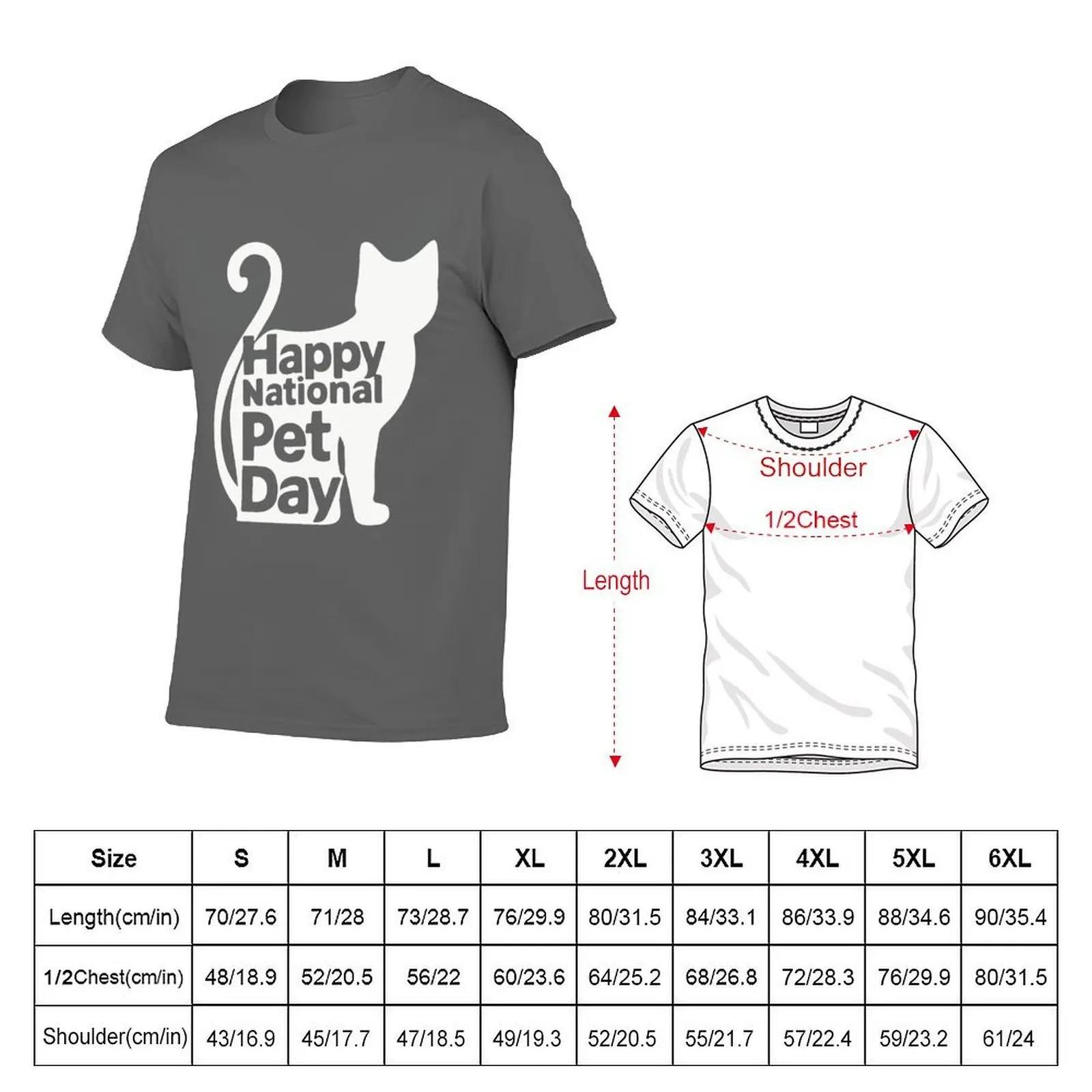 Pet National Happy Day T-Shirt All Match Basic Short Sleeve Top