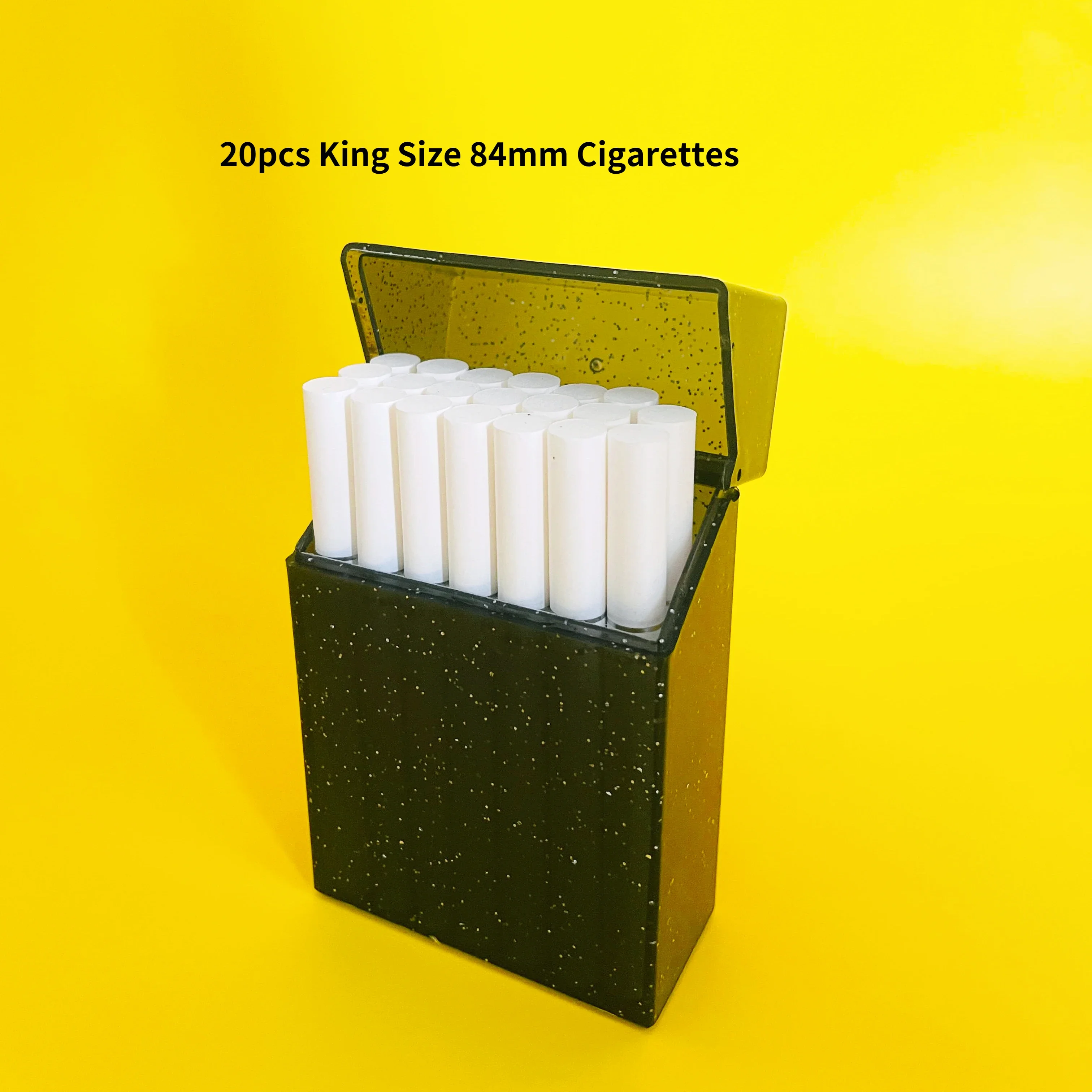 Glittery Crystal Smell-Proof Case for 20pcs King Size 84mm Cigarette  Smoking Accessories Storage