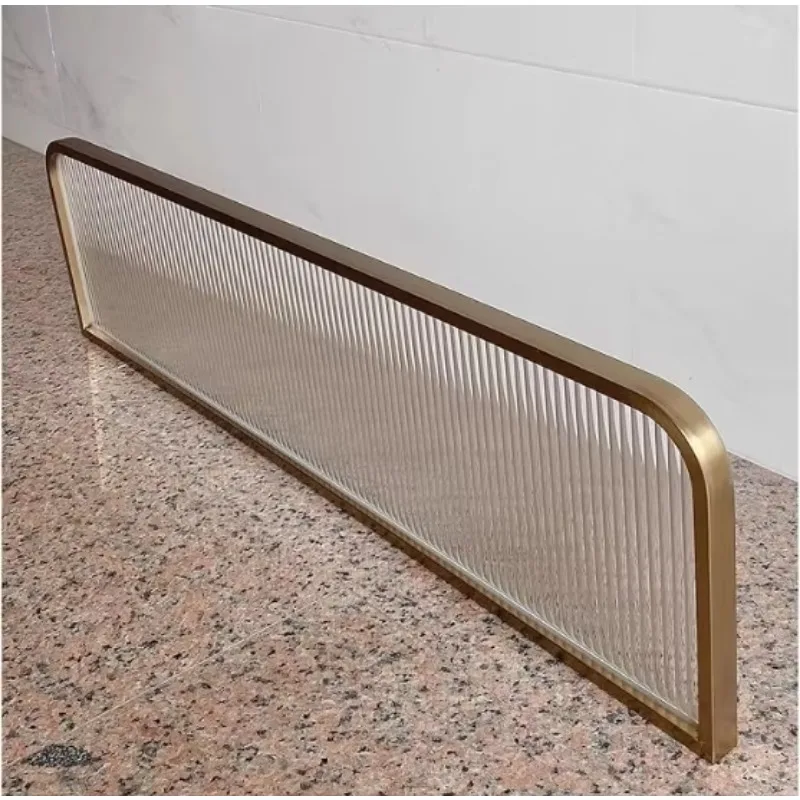 glass dining room screen baffle,Dining area baffle,  non-fading dining room desk baffle, stainless steel fence