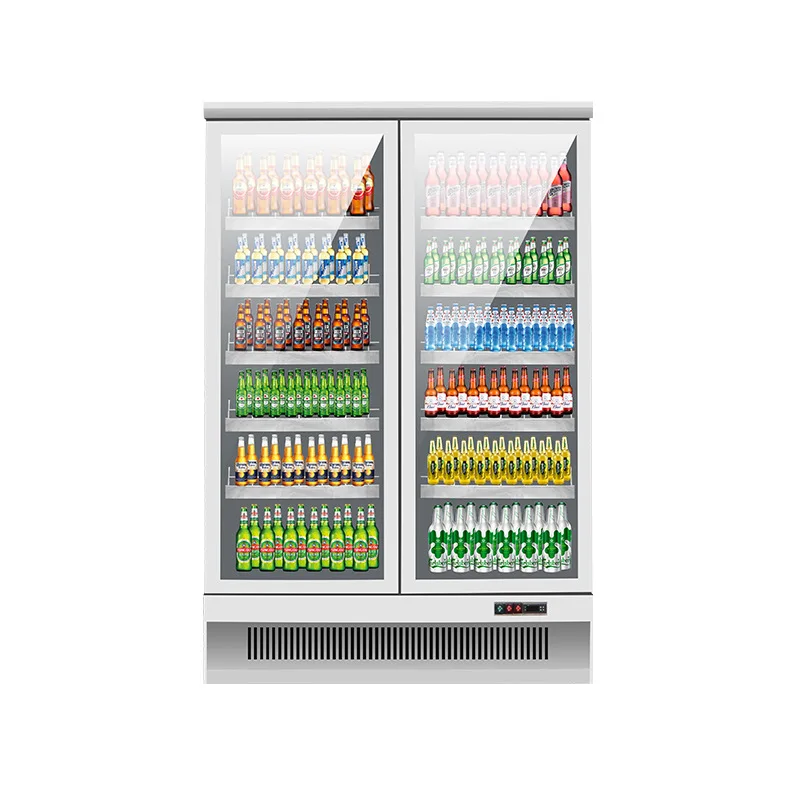 

Freezer, commercial glass door vertical freezer fresh-keeping refrigeration and freezing equipment