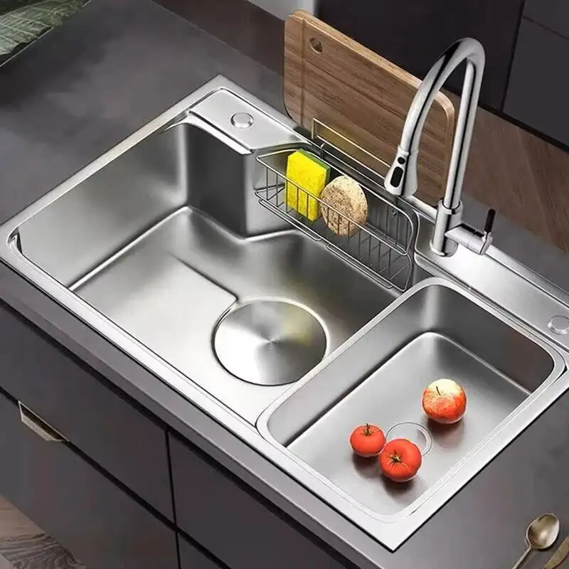 Drainer Home Do 304 Single Stainless Dish Steel Sink Slot Kitchen The Supplies Washing Up Pool Simple Design Kitchen Sink