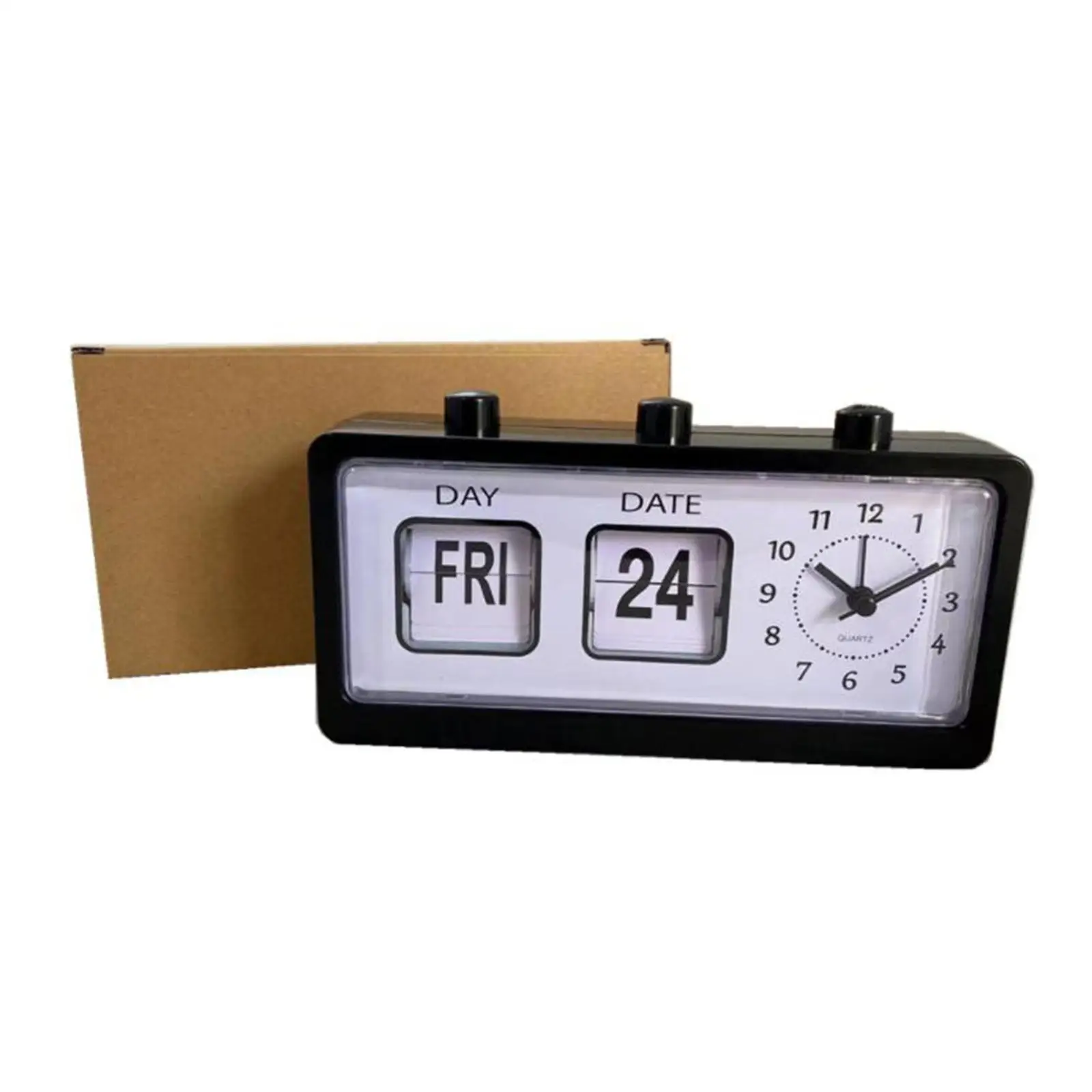 Mini Digital Clock Multifunctional Table Clock Battery Powered Desk Alarm Clock for Dormitory Office Bedroom Decor