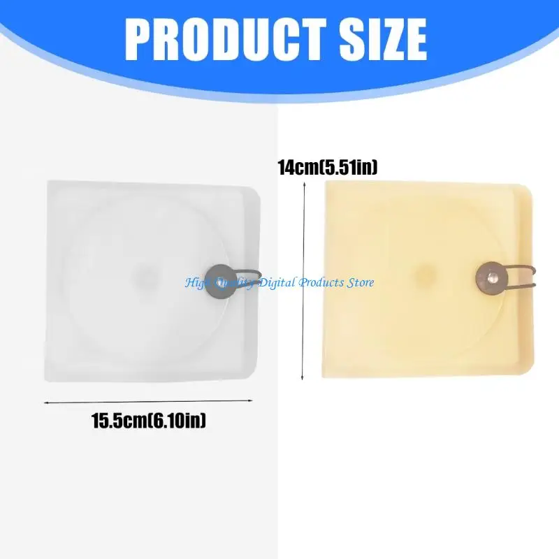 U2JE Sleekly Disc DVDs Holder for 12Discs Case With Buckle PP Construction Storage Bag