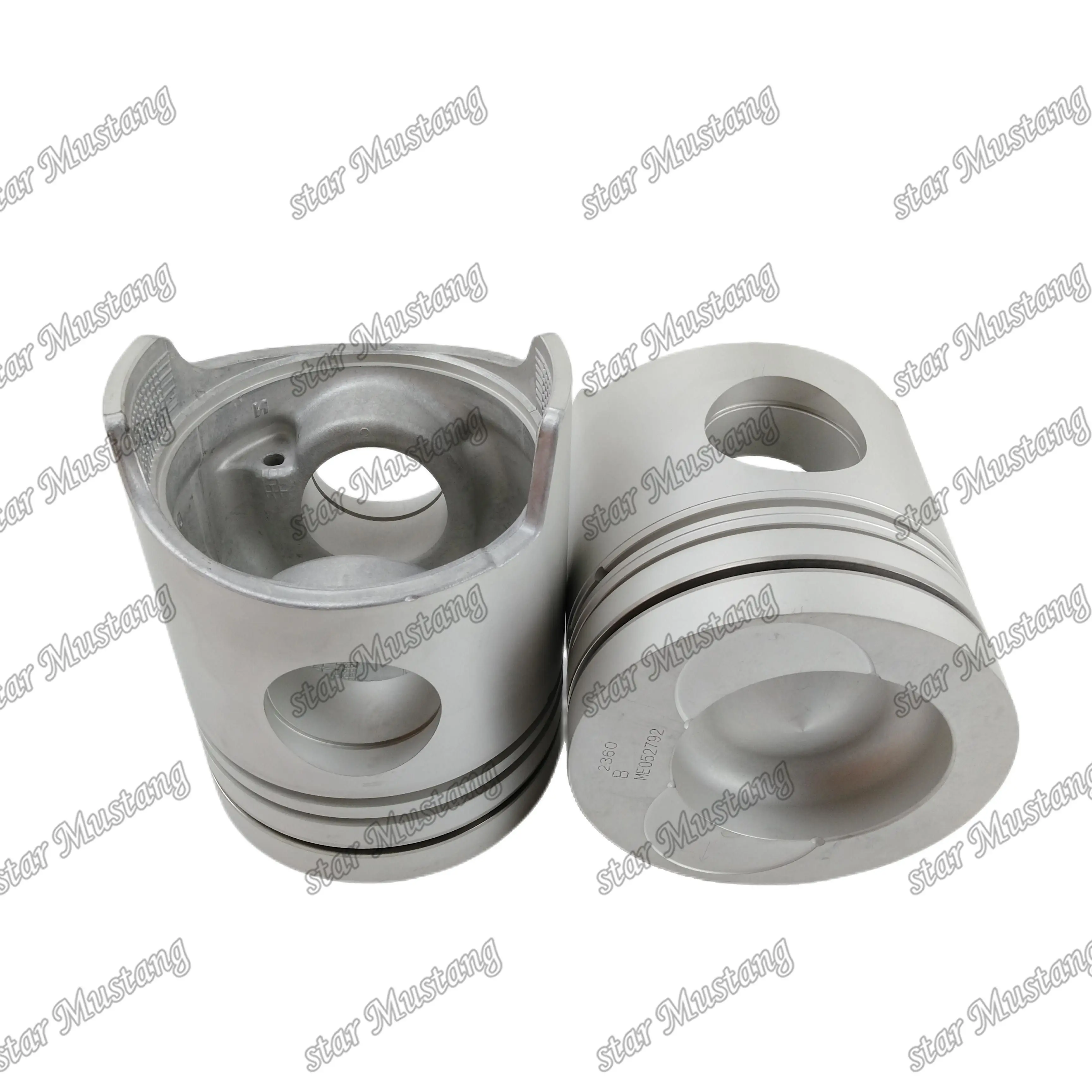 Piston 6D22-3AT Combustion Chamber 80mm 3.3 Double Slope X3x4mm ME052792 Suitable For Mitsubishi Engine Parts