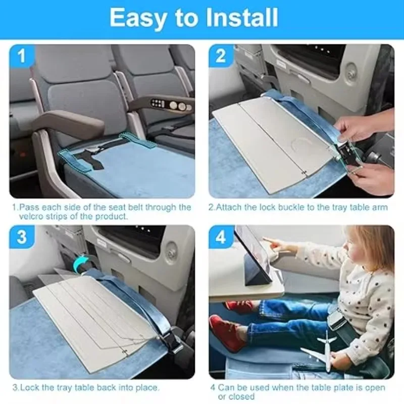 Child aircraft seat expander travel cot toddler baby portable airplane bed floor mat