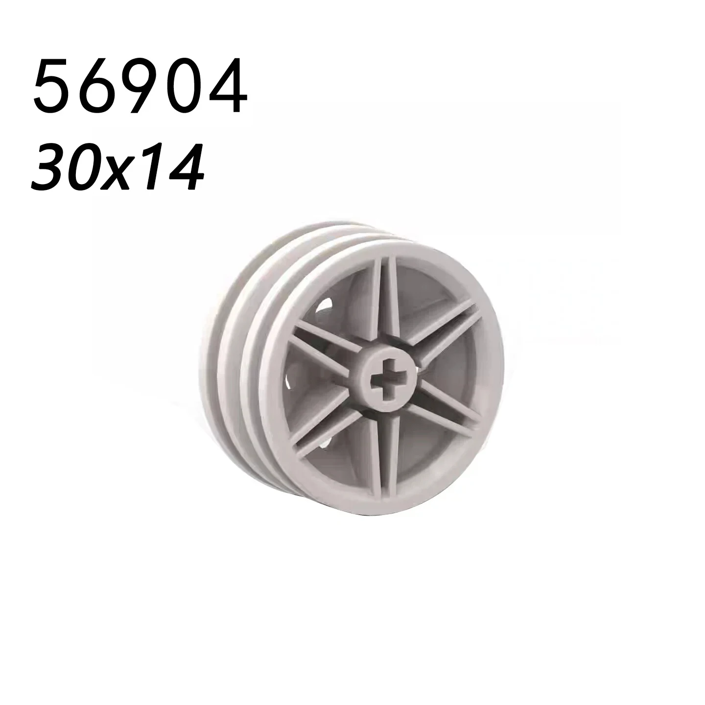 Building Block Parts 56904 Puzzle Assembly Particle 30x14mm Wheels MOC Modular Brick Kit 50g/11PCS Technical Toy For Kids