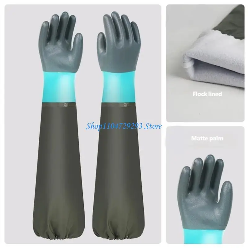 Y2GD Reusable Thickened Waterproof Arm Protections Gloves With Fleece Lining