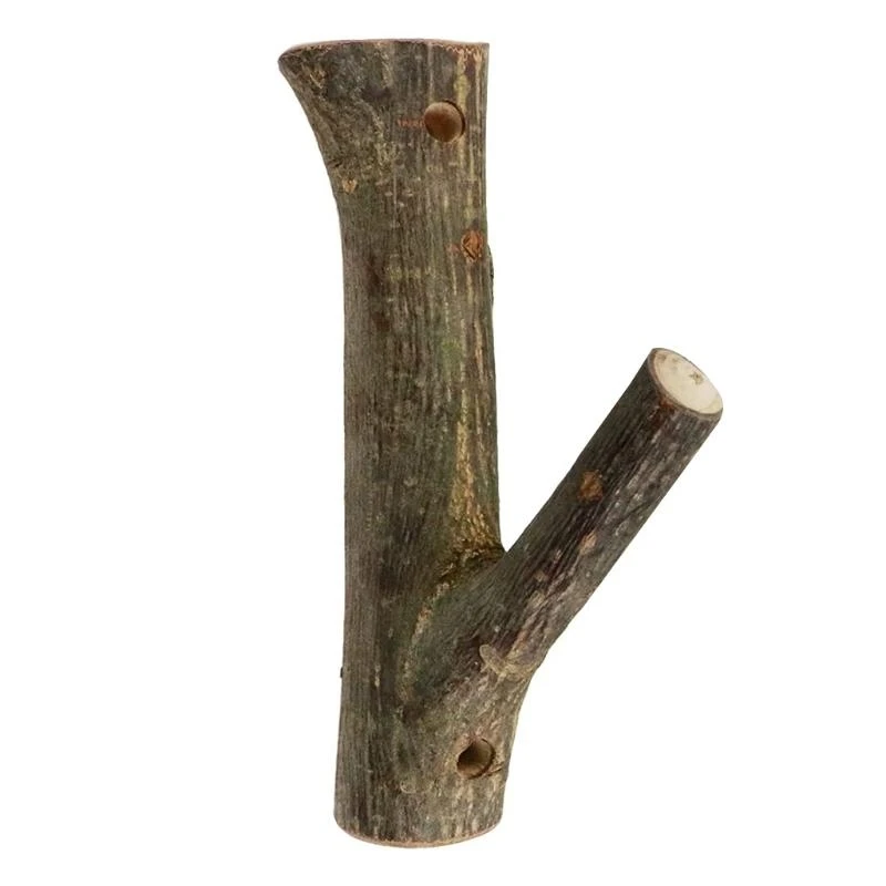 Vintage Tree Branch Wall Hook Rustic Decorative Wooden Adhesive Hooks for Key Holder Bag Hat Coat Rack Home Decoration