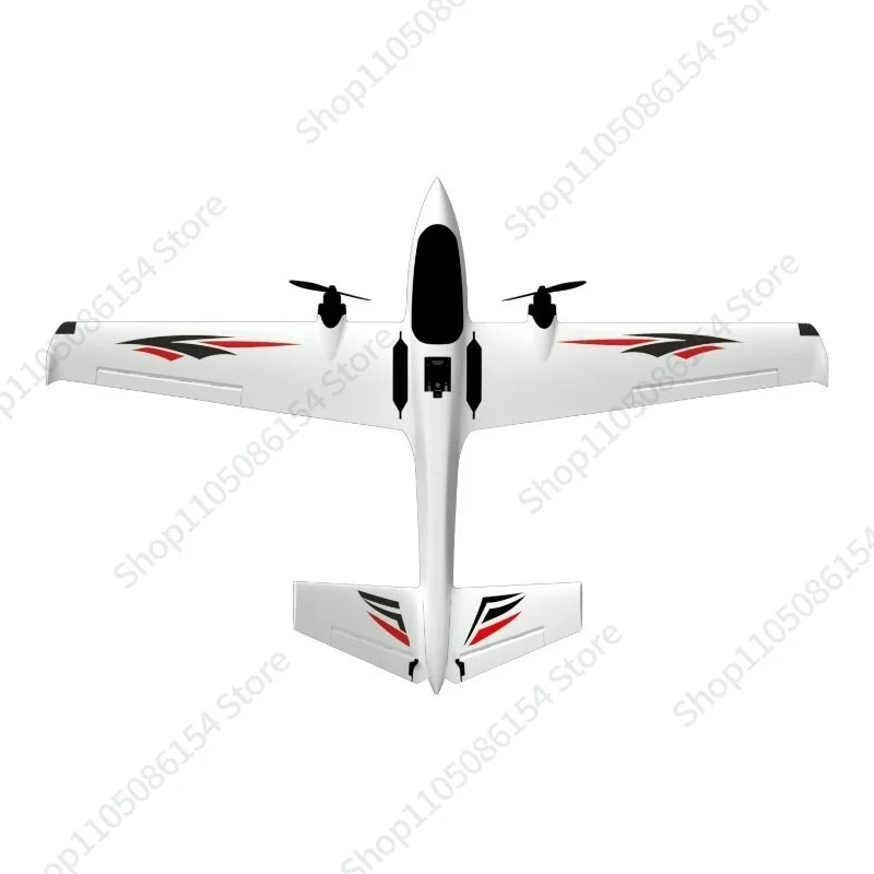 Fixed-wing model aircraft double-engine V-tail long-distance sailing through clouds fpv