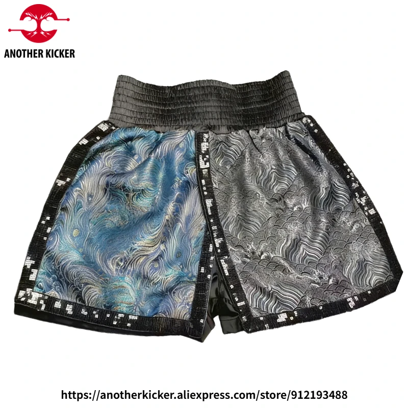 Professional Kickboxing Shorts Retro Muay Thai Shorts Men Women Kids Boxing Pants Gym Combat MMA Fight Training Competition Wear