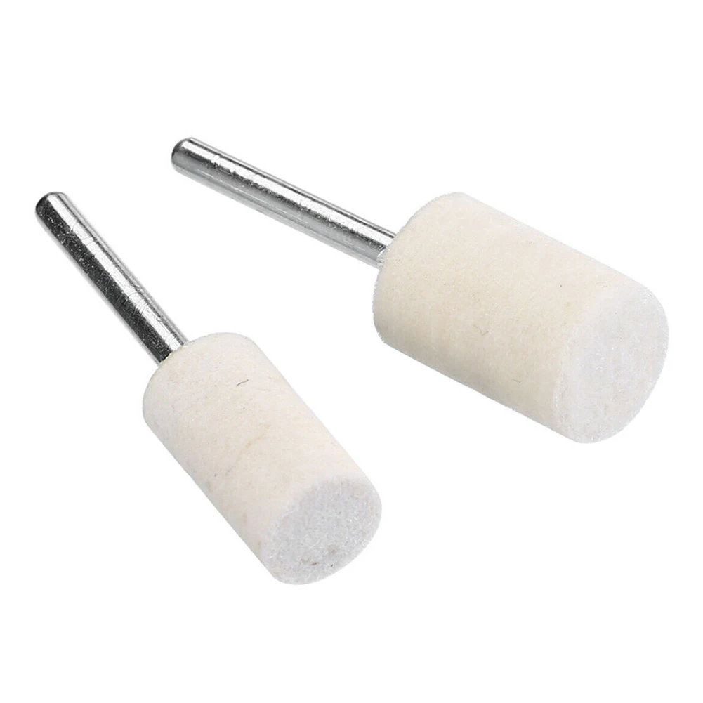 

20Pcs Wool Felt Mounted Polishing Buffing Wheel Grinding Head For Drill Rotary Tool Shank Electric Grinding Accessories