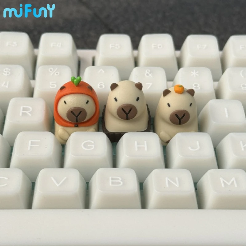 MiFuny Keycaps Custom capibara Artisan Anime Keyboard Cap Resin Key Caps accessori per tastiera meccanica Cute Keycap 1PC Gift