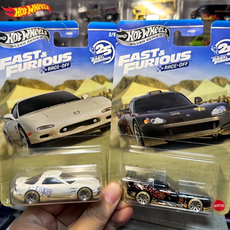

Hot Wheels Metal Die Cast Model Car Fast And Furious Race Off Silver Series 1 64 1995 Honda Civic Eg Hnr88 Collectible Toy Gifts