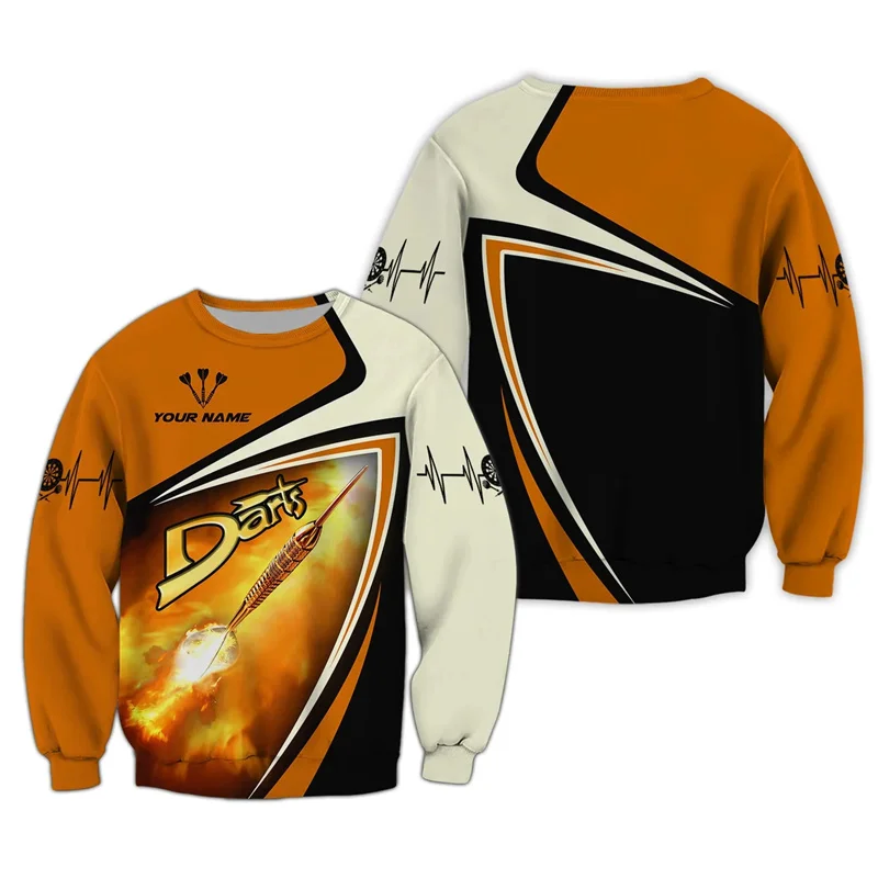 Fashion Darts Graphic Sweatshirt For Men 3D Printed Long Sleeve Pullovers Spring Streetwear Crew Neck Hoodies Darts Lover Gift