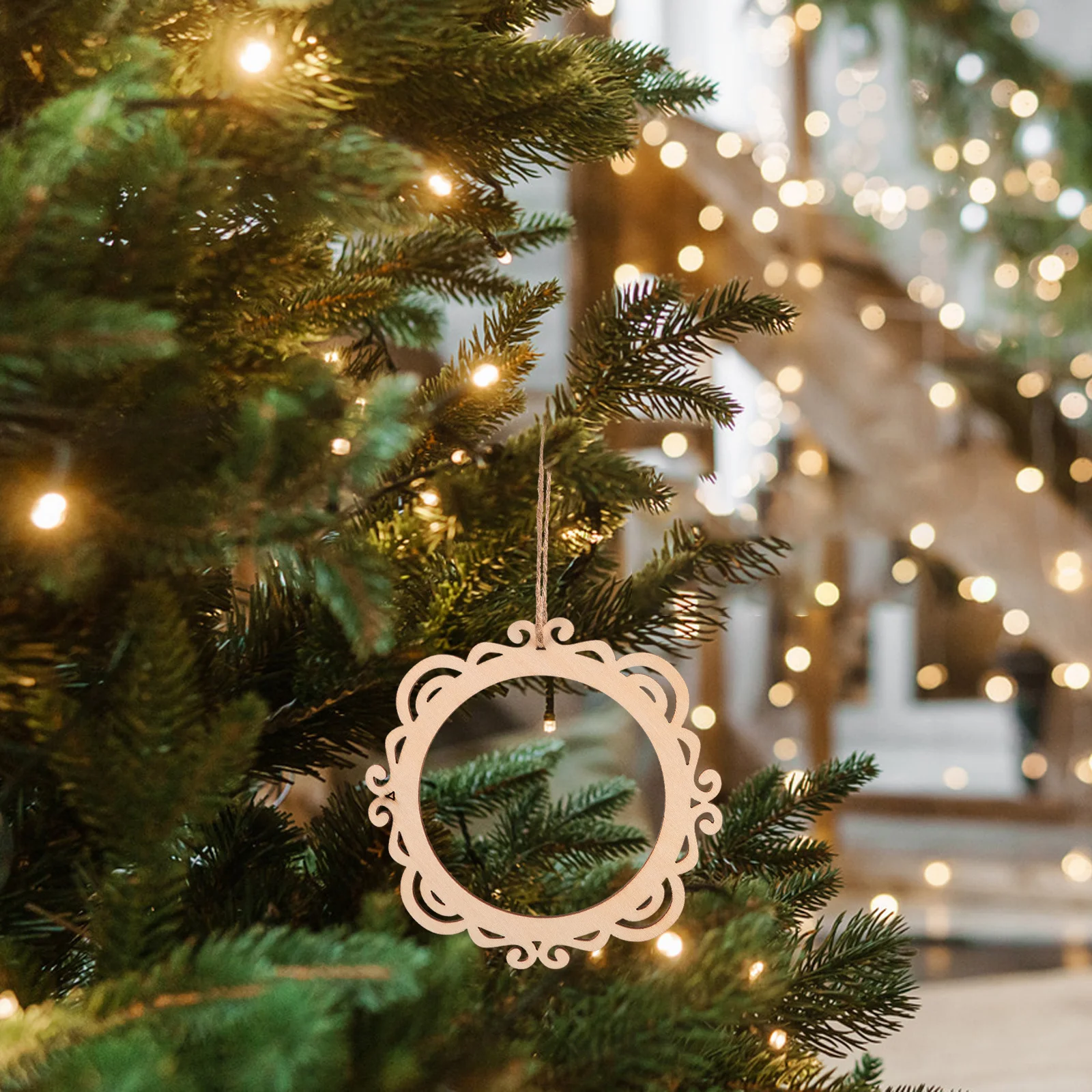 

15Pcs Unfinished Wood Picture Frames Vintage Hollowout Design for Creative DIY Projects and Seasonal Displays Wood Frame