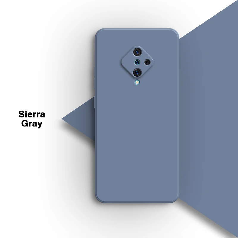 VIVO S1 Pro 6.38" 1920 PD1945F_EX 1920_20 충격 방지 소프트 뒷면 커버용 기본 오리지널 액체 실리콘 전화 케이스