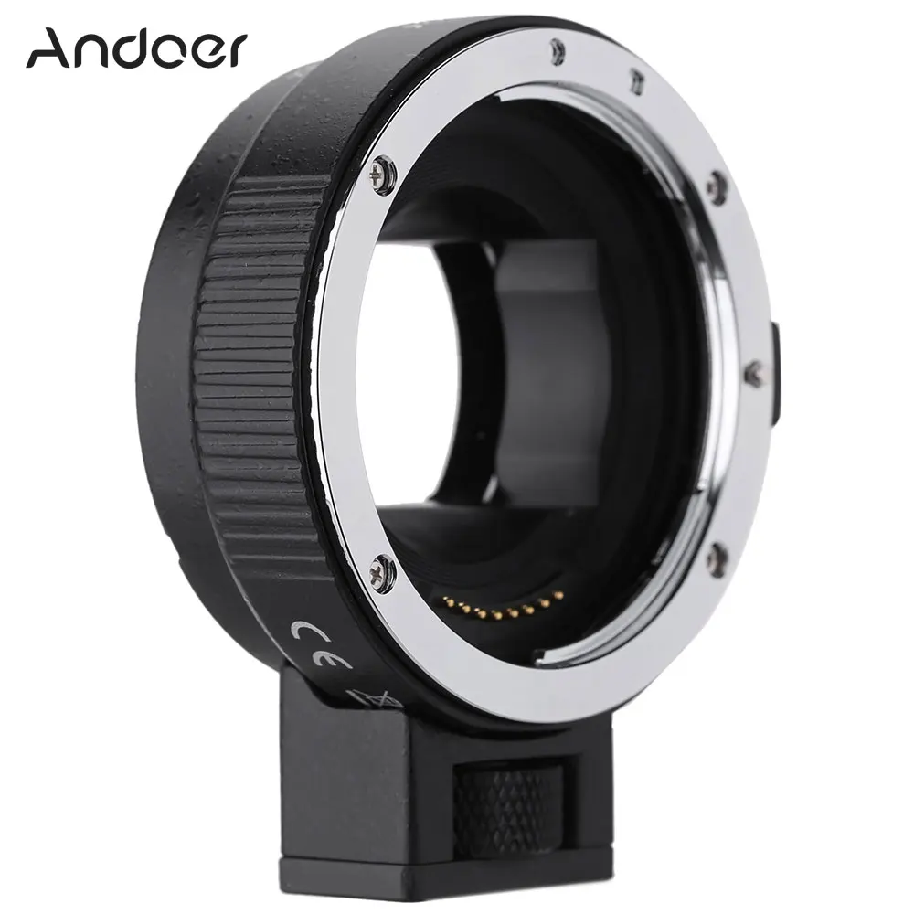 Andoer Auto Focus AF EF-NEXII Adapter Ring for Canon EF EF-S Lens to use for Sony NEX E Mount 3/3N/5N/5R/A7/A7R/A7S/A5000/A5100