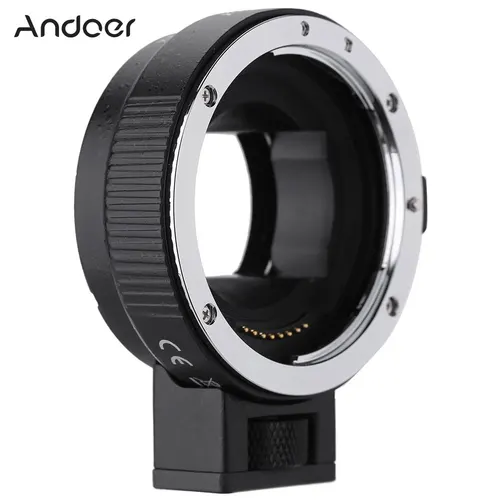 Imagen 1 del producto Andoer Anillo adaptador AF EF-NEXII de enfoque automático para lente Canon EF EF-S para usar para Sony NEX E Mount 3/3N/5N/5R/A7/A7R/A7S/A5000/A5100