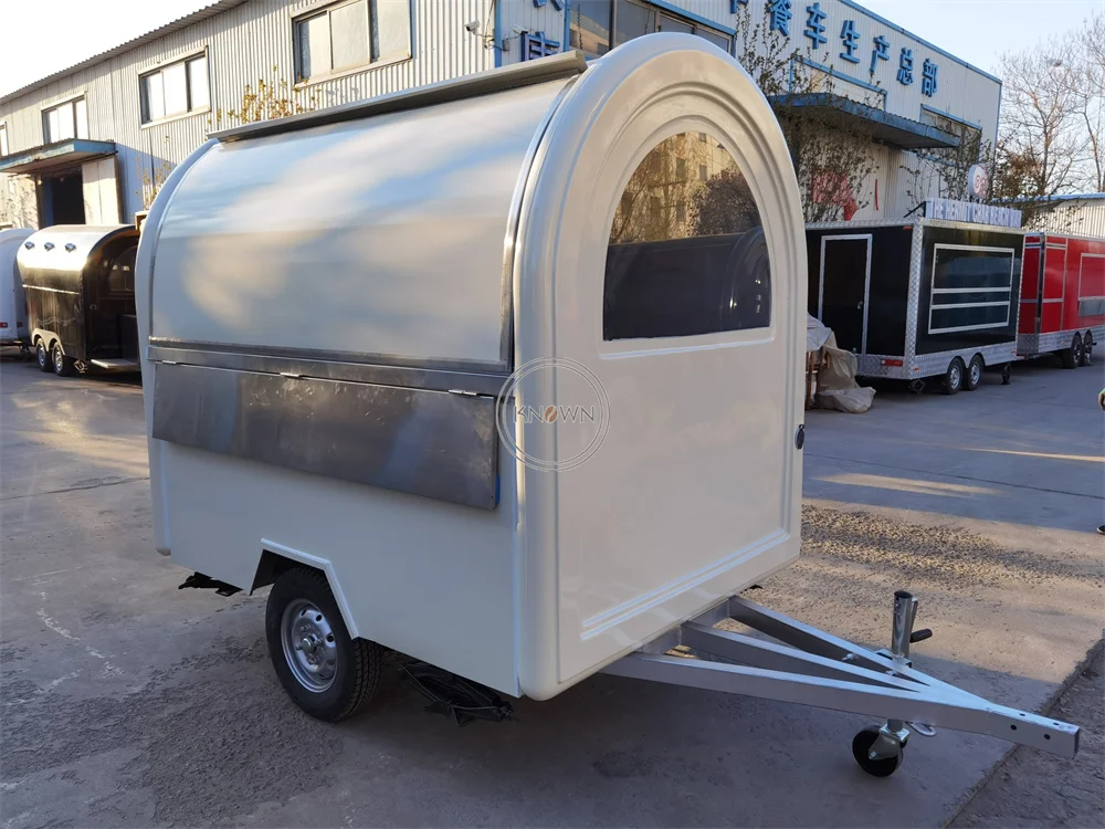 Concession Food Truck Van Custom Size Fully Equipments Snack Coffee Kiosk Mobile Restaurant  Fast Food Truck Trailer